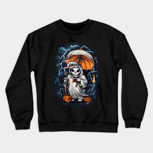 scary ghost Crewneck Sweatshirt